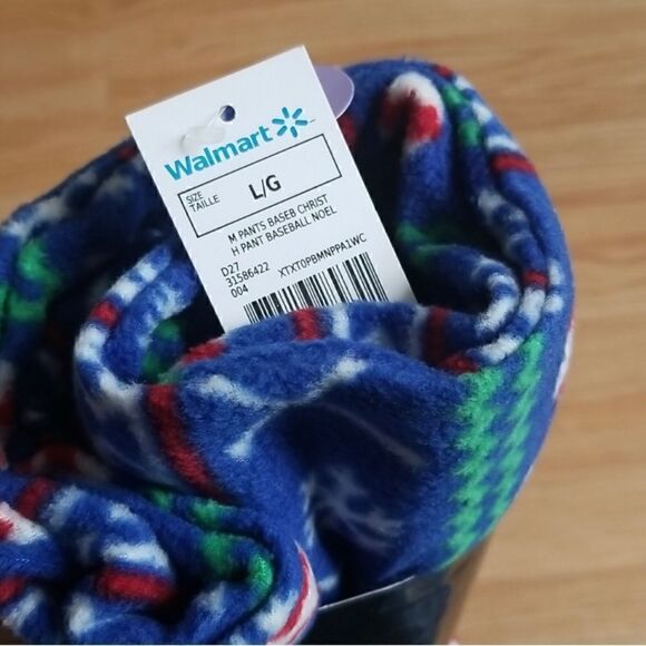 Baseballs Comfy Micro Polar PJ Bottoms - Picture 3 of 5